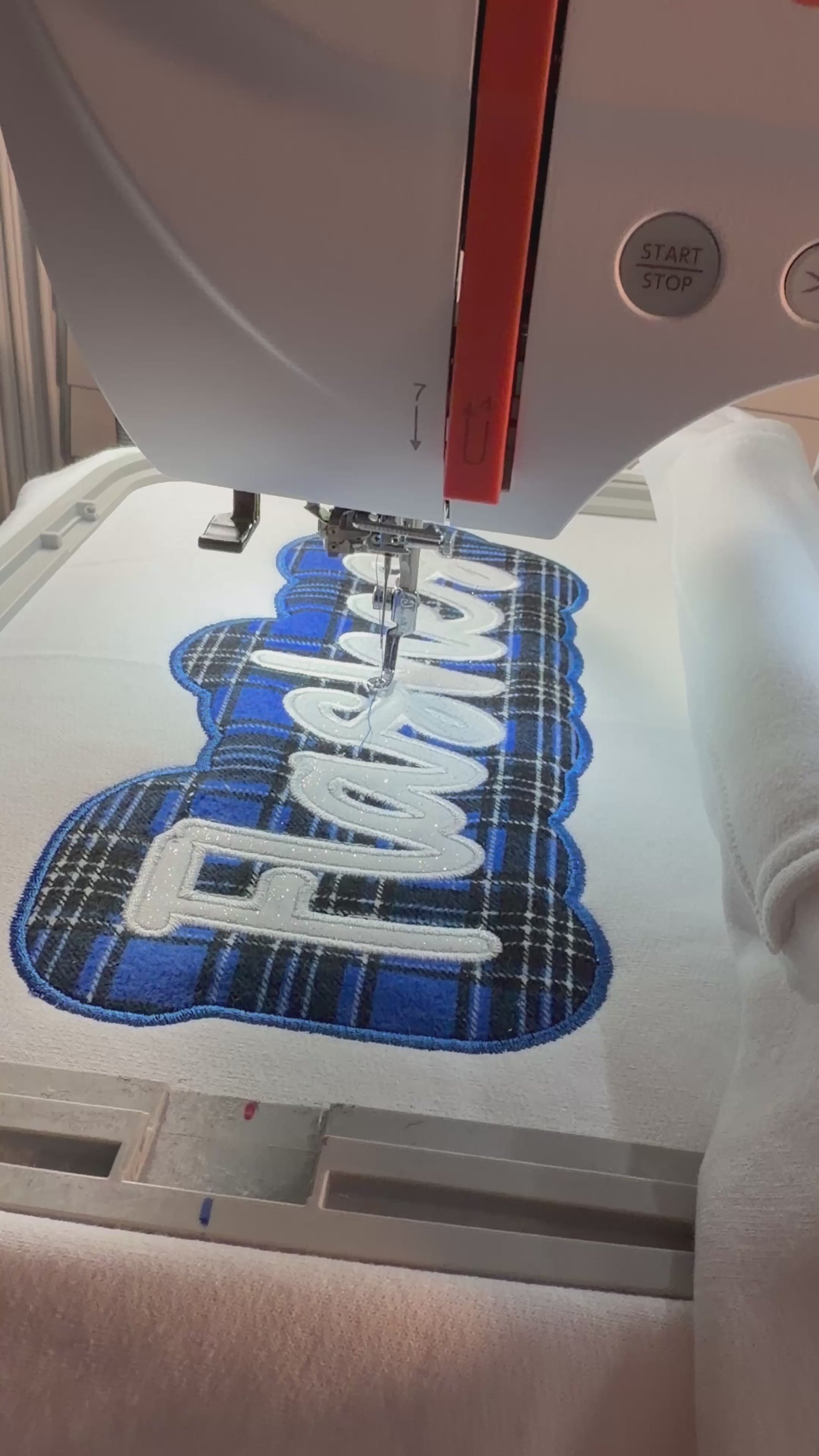Franklin Central Flashes Double Appliqué Embroidered Crewneck
